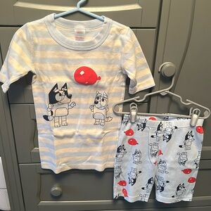 Hanna Andersson- Kids Bluey Short John Pajama Set- Excellent Condition
